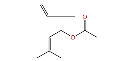 2,5,5-Trimethyl-2,6-heptadien-4-yl acetate